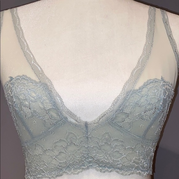 Women’s Free People Aqua Lace Bralette Size Small - Picture 4 of 14